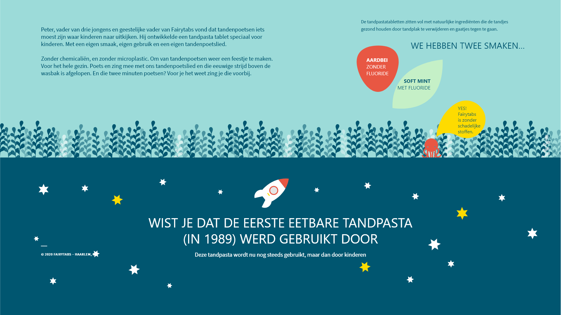 Wist je dat de eerste eetbare tandpasta (in 1989) werd gebruikt door astronauten?